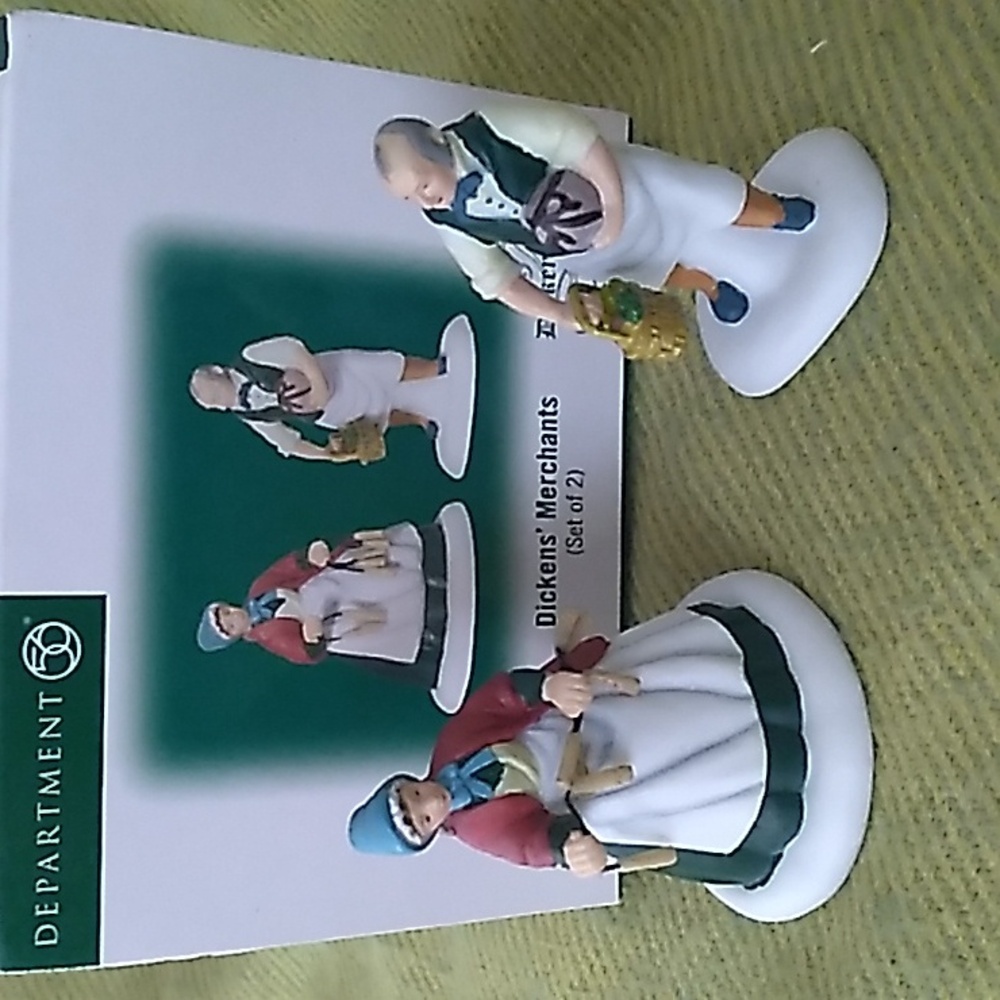 Dept. 56 "Dicken's Merchants" Dickens Village Figurines